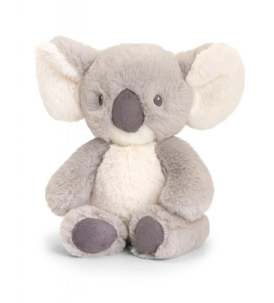 Fluffy Koala soft baby toy made from recycled material, perfect for cuddles and comforting little ones