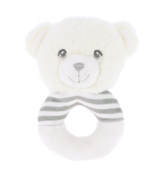 baby rattle, bear ring rattle, baby bear, keelco, eco-friendly